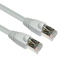 Cable Wholesale CableWholesale 13X6-52103 Shielded Cat6a Gray Ethernet Patch Cable  Snagless Molded Boot  500 MHz  3 foot 13X6-52103